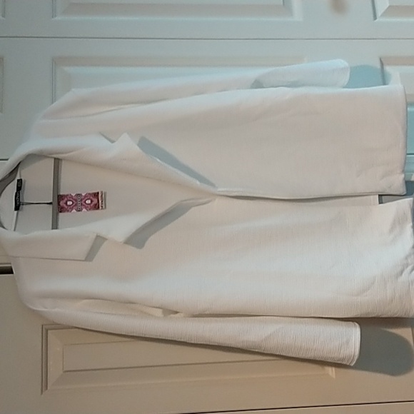 Boohoo Plus Size Textured Ribbed  Ivory Blazer 22 - Picture 1 of 9